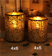 经典时光/白4x5----LED电子蜡烛创意礼品家居摆件送礼佳品